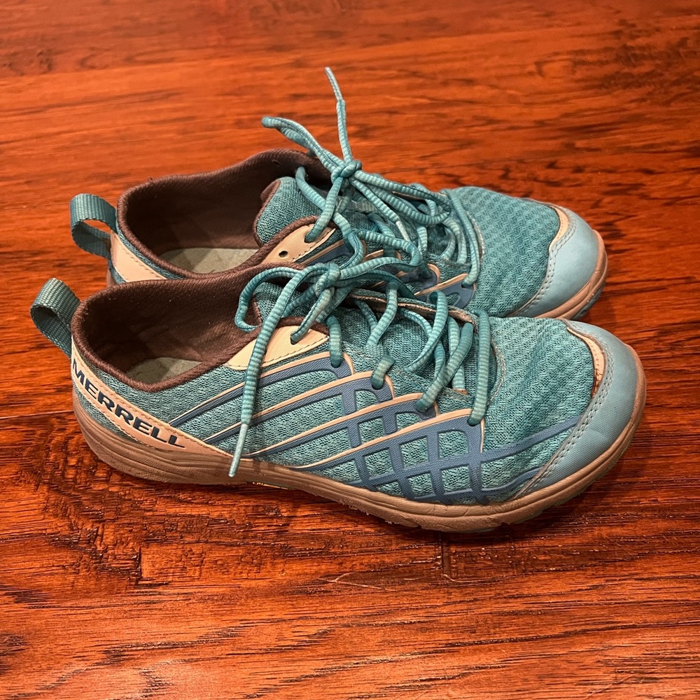 Women's Merrell Bare Access Shoes Blue/Aqua Size 6.5
